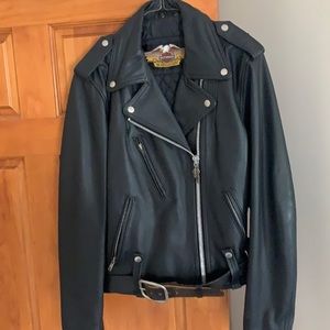 Women’s Harley Davidson Leather Jacket, Size is 38